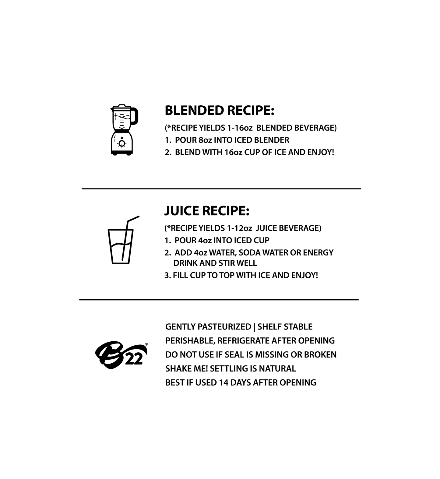 Fruit Beverage Base - Barista 22